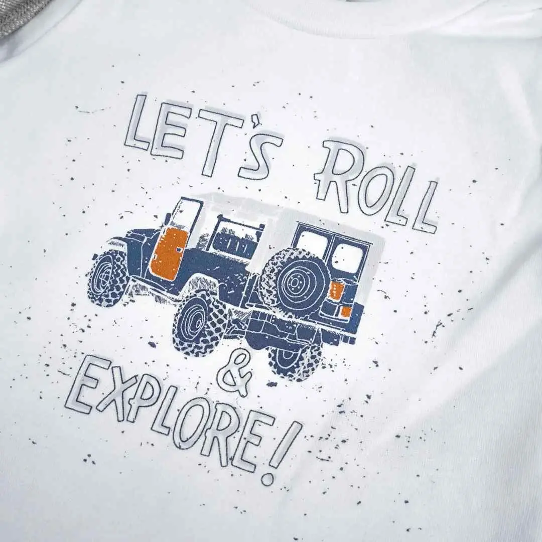 Комплект 3ка Baby fou однотонный с кормашками Серый