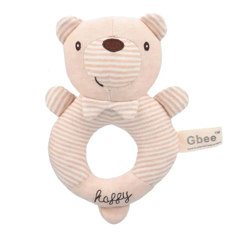 Мягкая погремушка кольцо Gbee Baby Мишка