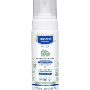 Пенка-шампунь Mustela для новорожденных от “молочных корочек”,150 мл