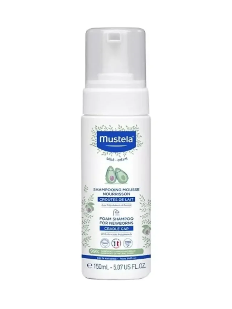 Пенка-шампунь Mustela для новорожденных от "молочных корочек",150 мл