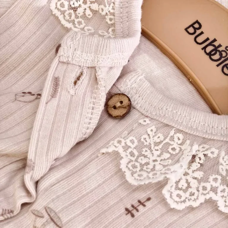 Платье Bubbles Веточки молочный