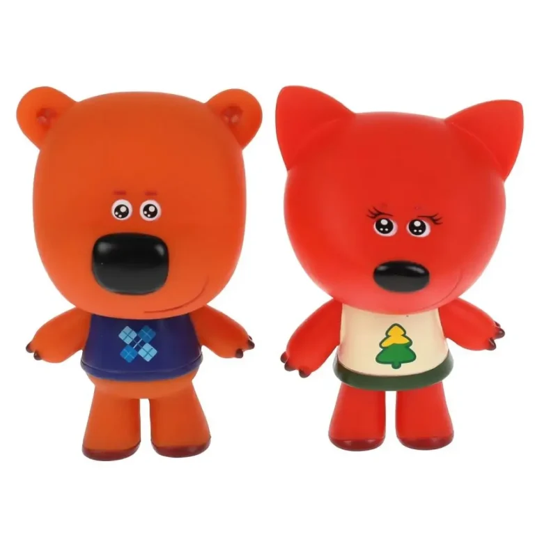 Игрушка для ванны Капитошка Лисичка и Кеша Ми-ми-мишки 2 шт в сетке