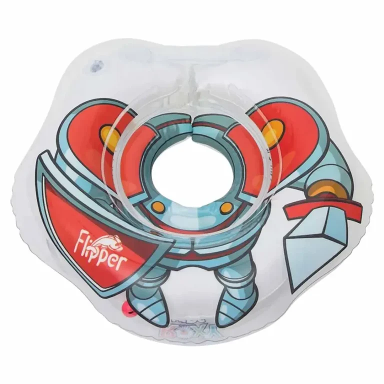 Круг для купания ROXY-KIDS Flipper надувной на шею 38х39 см Рыцарь 0-3 лет