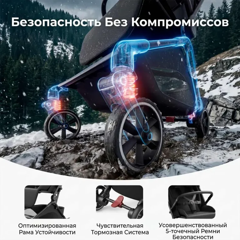 Прогулочная коляска Momcozy ST003 Lightweight Baby Stroller