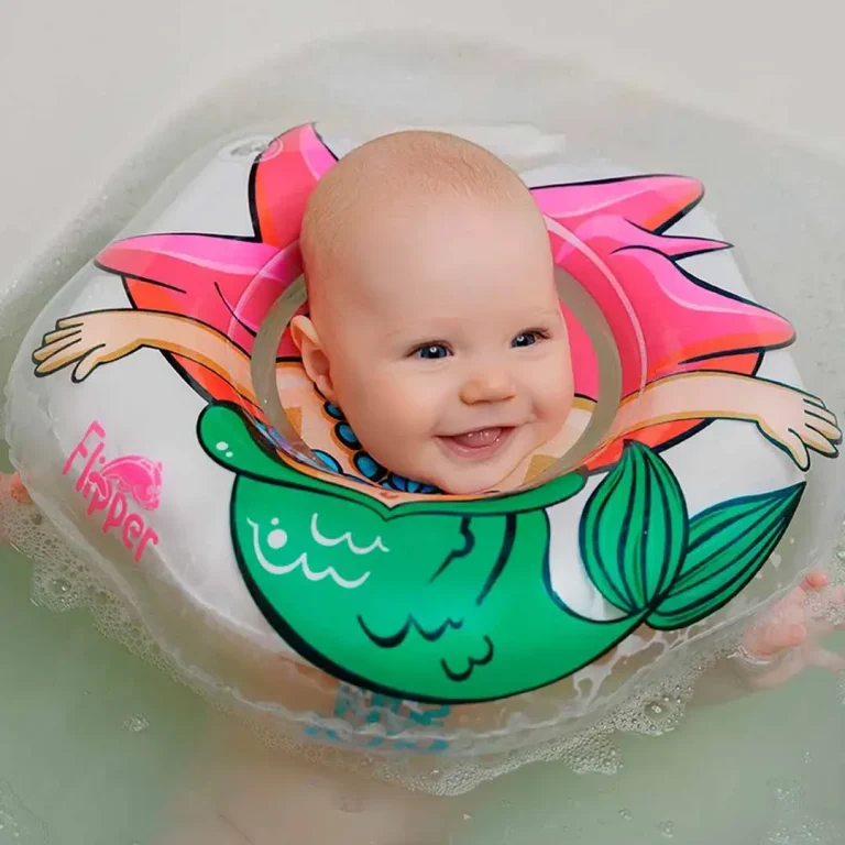 Круг для купания ROXY-KIDS Flipper надувной на шею 38х39 см Русалка 0-3 лет