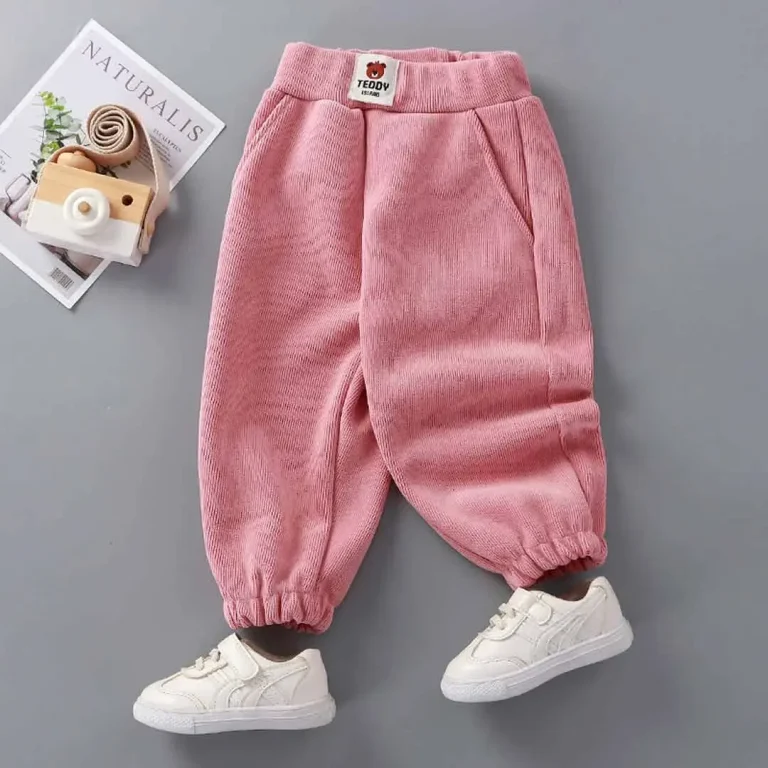 Штаны однотонные Teddy Персиковый
