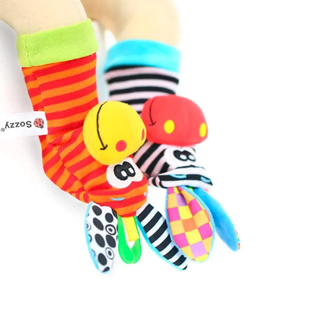 Развивающий комплект носки+браслеты Sozzy Giraffe