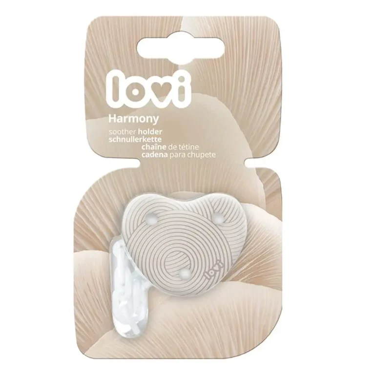 Держатель для пустышки LOVI Harmony Сердечко Бежевый