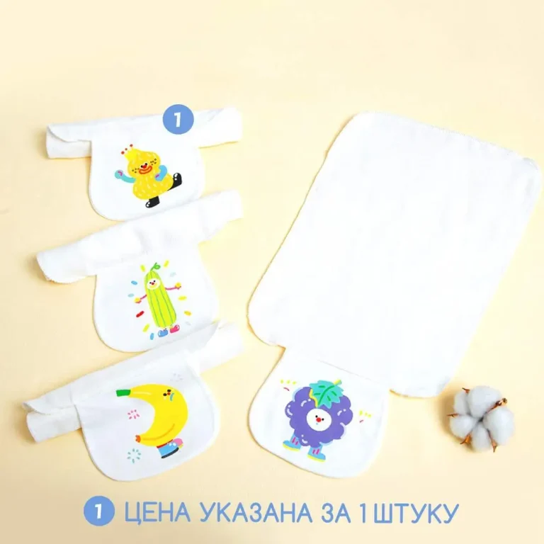 Муслиновые полотенце для спины ребенка от пота 30*23 см Арахис