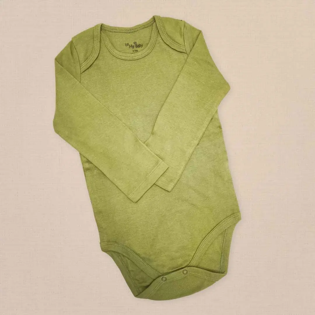 Боди длинный рукав Hello Baby Однотонный Зеленый