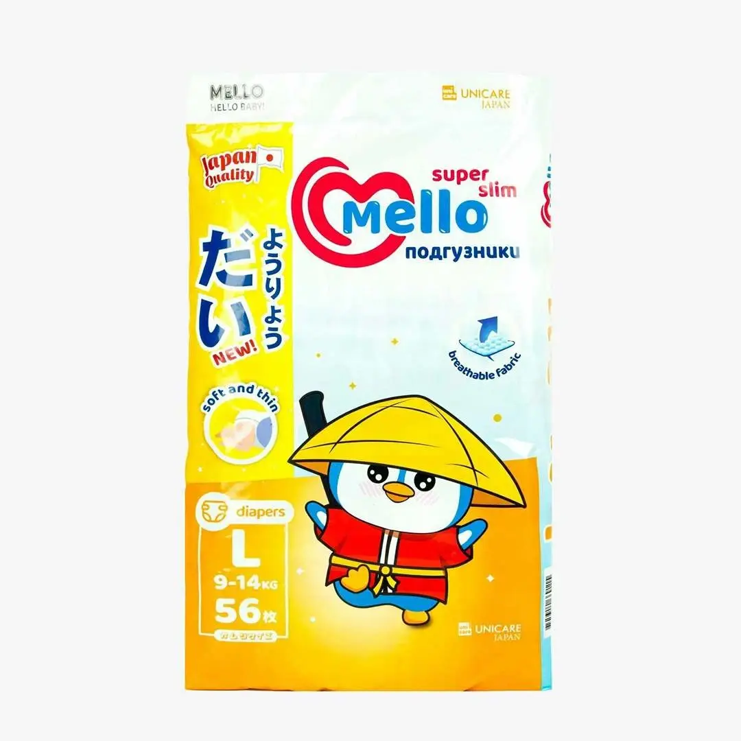 Подгузники Mello Super slim L 56 шт