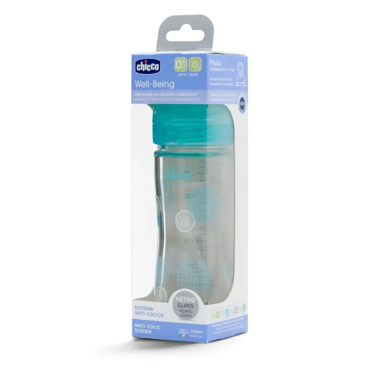 Бутылочка Chicco Well-Being 240 мл 0+ мес круги