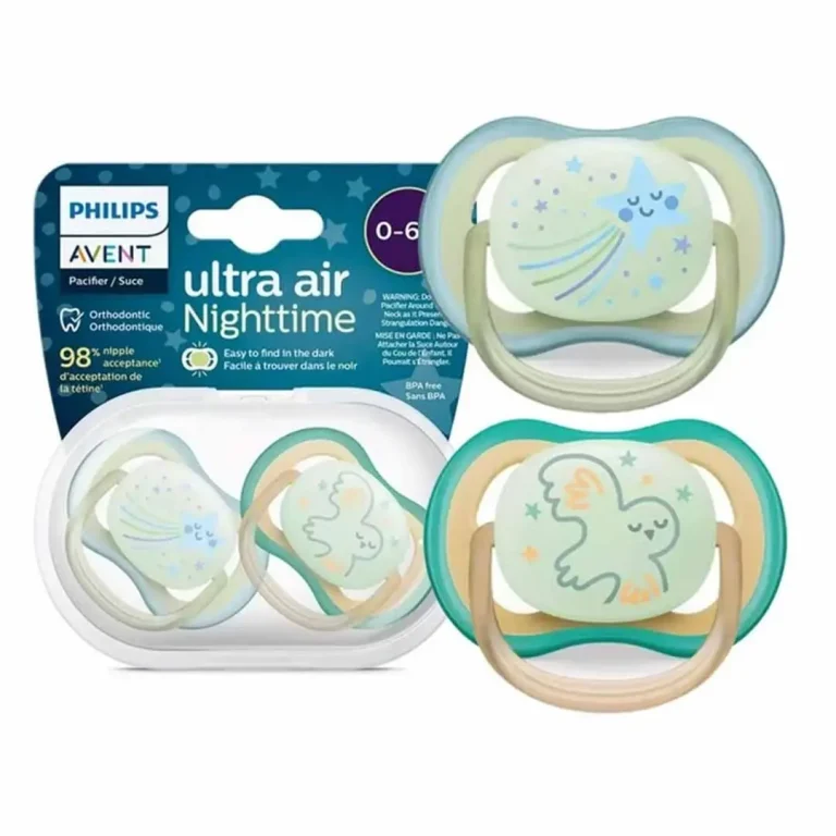 Пустышка Philips Avent Ultra air nighttime звезда сова 0-6 мес 2 шт