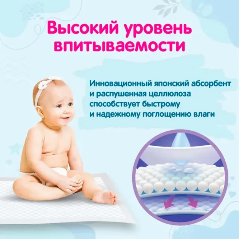 Детские одноразовые пеленки YokoSun 50*50 10 шт