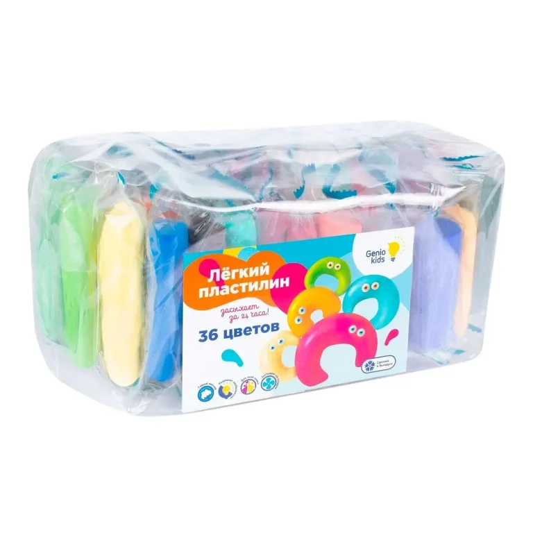 Набор для лепки Genio kids Лёгкий пластилин 36 цветов