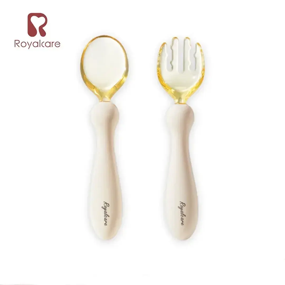 Набор столовых приборов Royalcare гибкая ложечка + вилочка 6+ мес