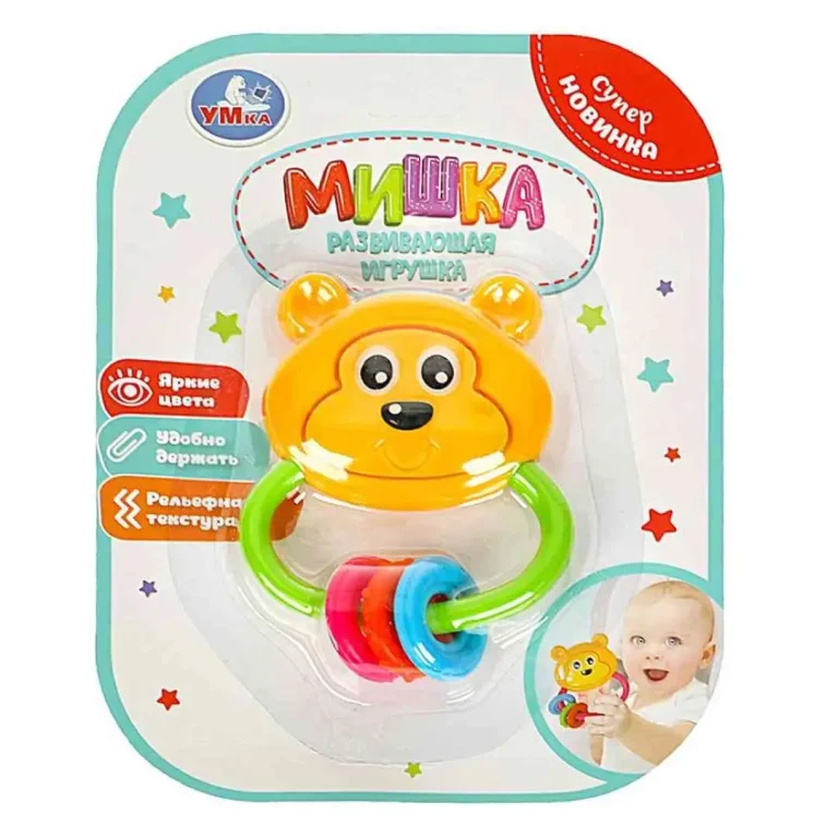 Развивающая игрушка Умка мишка Зеленый