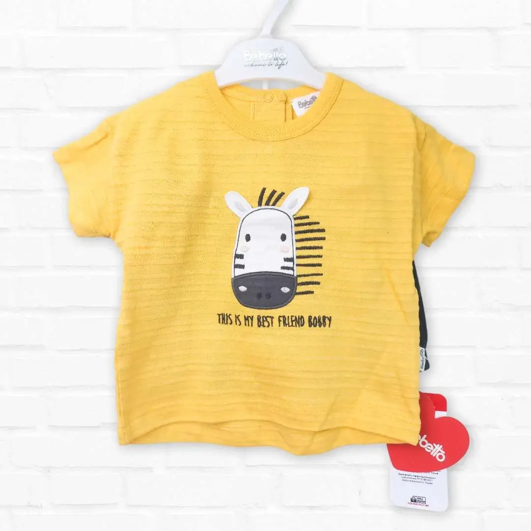 Комплект 2ка Bebetto майка + штаны Best friend Зебра Желтый