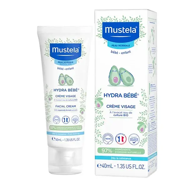 Крем для лица Mustela Bebe Hydra-Bebe увлажняющий 40 мл