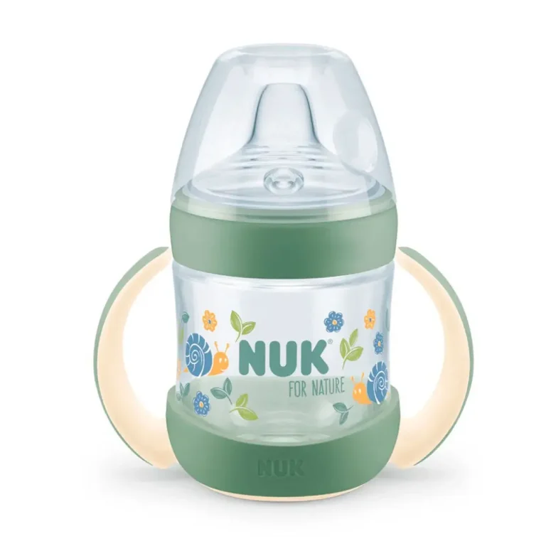 Поильник с ручками NUK For Nature 150 мл 6+ мес Улиточки