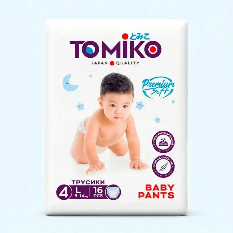 Трусики-подгузники Tomiko Premium 4 L (9-14 кг) 16 шт