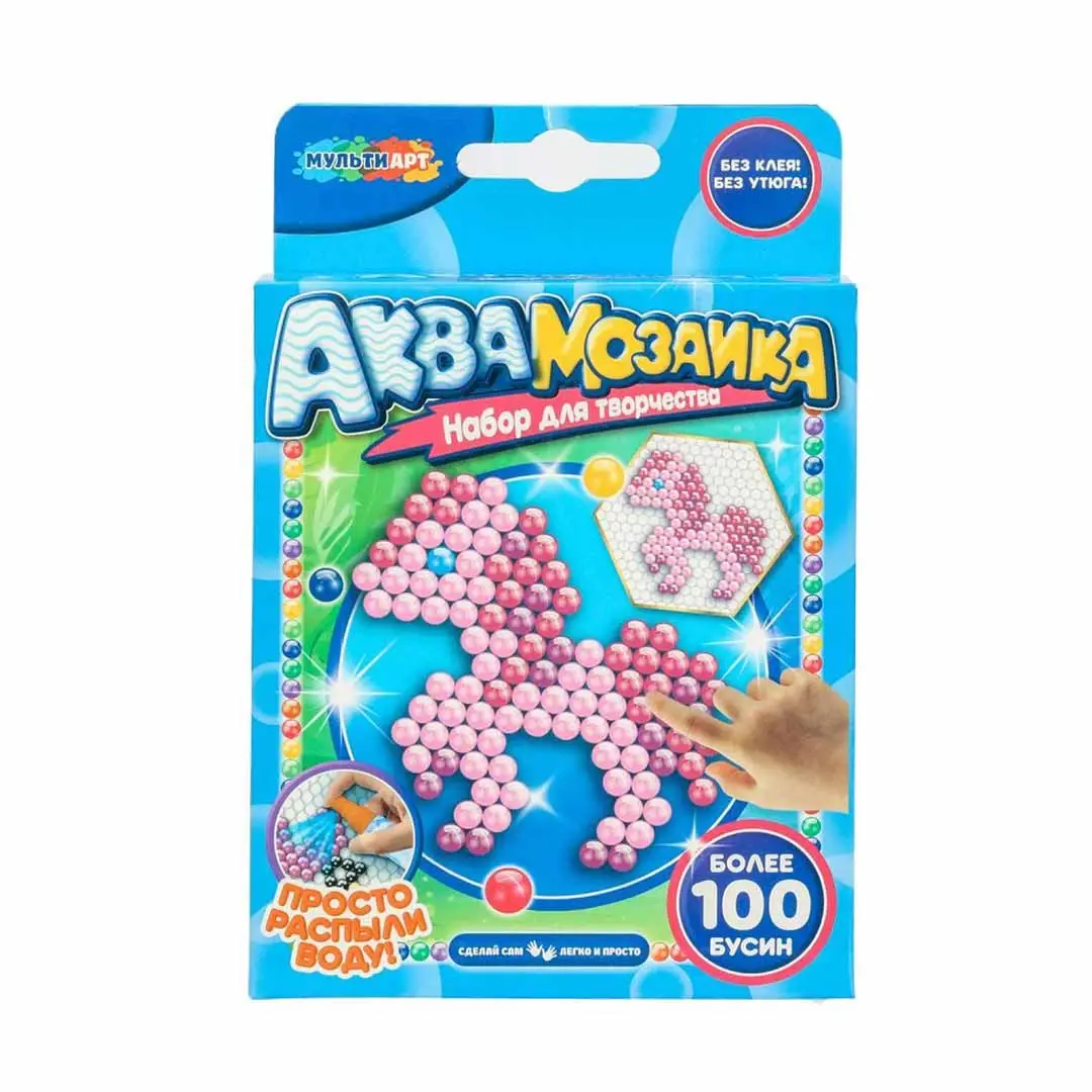Аквамозаика MultiArt 100 бусин Пони