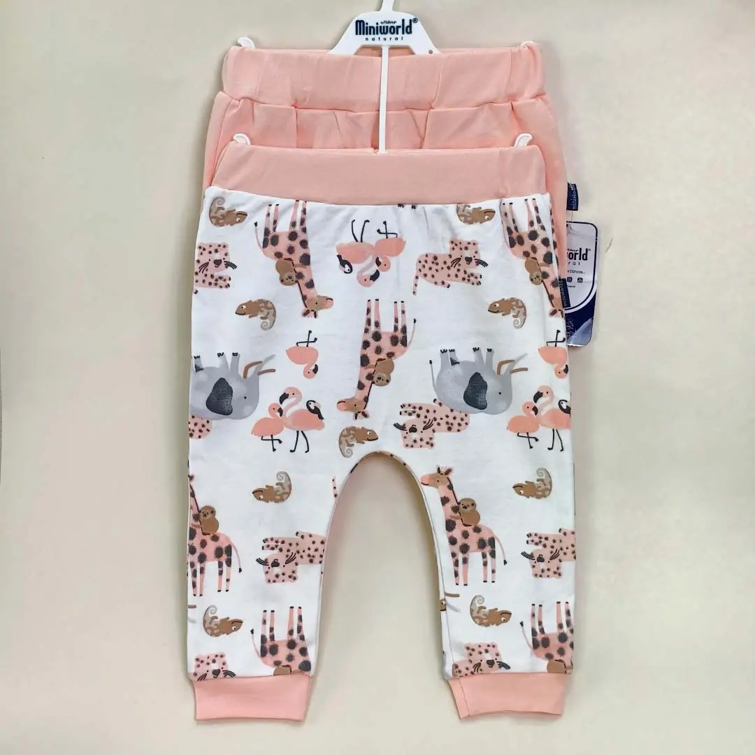 Штанишки Miniworld jungle family Персиковый 2 шт