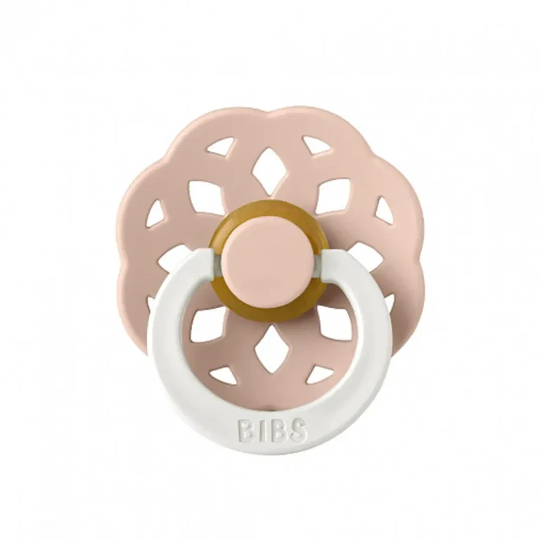 Пустышка латексная ночная BIBS Boheme Glow - Blush 6+ мес