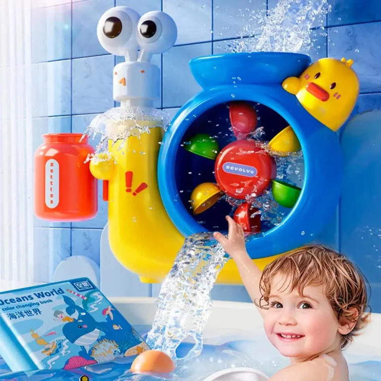 Игрушка для купания Улитка с водным колесом и душем на присоске