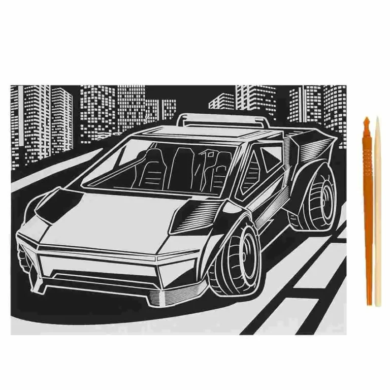 Гравюра MultiArt а4 Дорогие авто