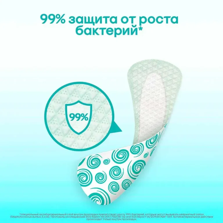 Ежедневные прокладки Kotex Antibacterial Экстра тоние 40 шт