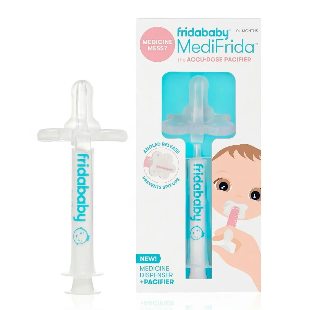 Дозатор лекарства для младенцев в виде пустышки FRIDA BABY MediFrida Accu-Dose.