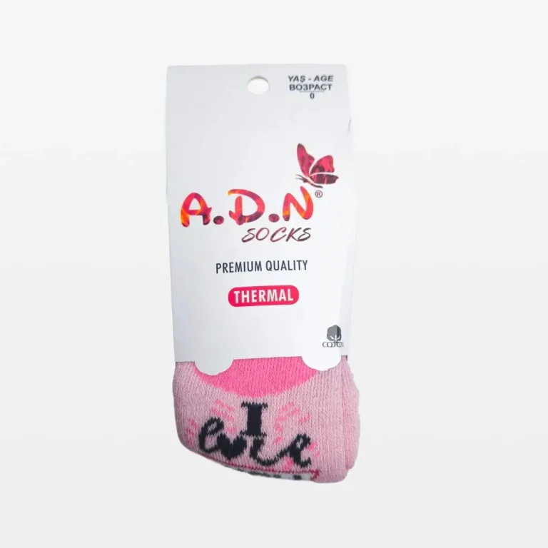Термо колготки A.D.N Socks I love you Розовый
