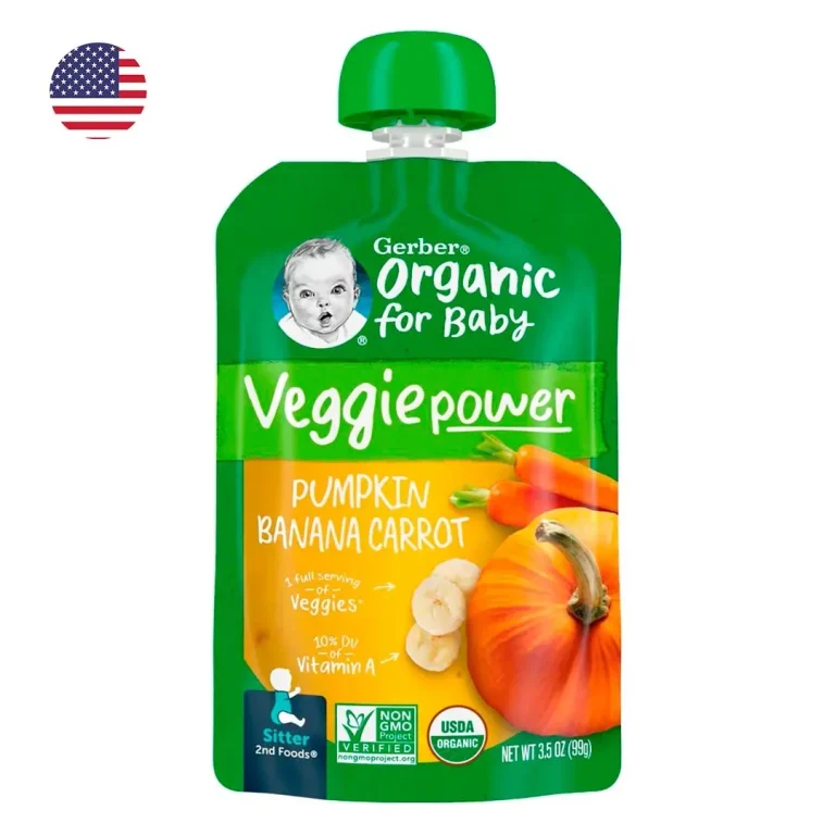 Пюре Gerber Organic for Baby Veggie power тыква морковь банан с 6+ мес 99 гр