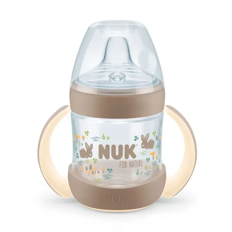Поильник с ручками NUK For Nature 150 мл 6+ мес Зайки