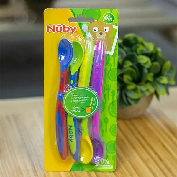 Набор ложек Nuby с длинной ручки 6+ мес.