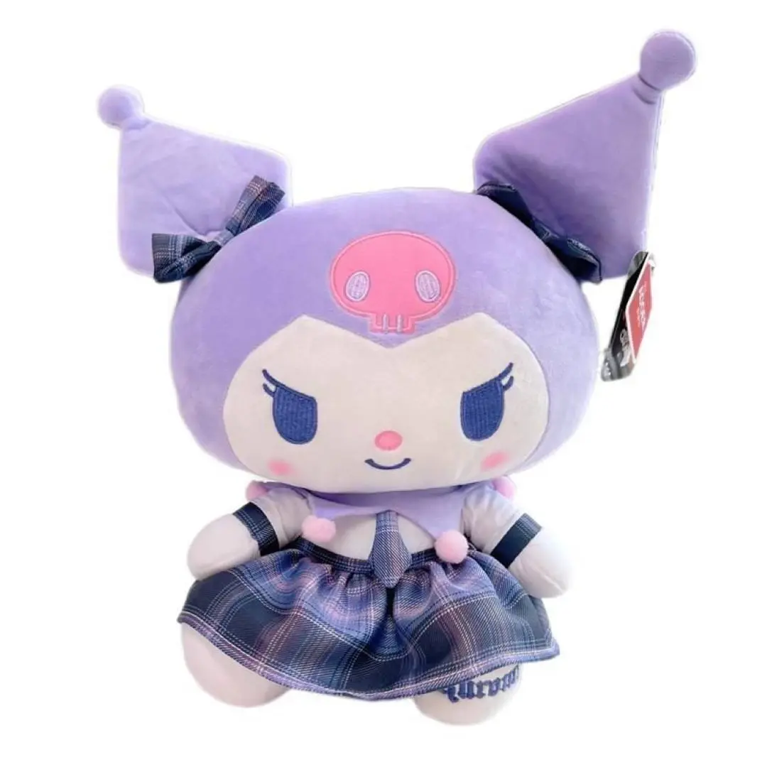 Игрушка мягкая Мульти-пульти Kuromi San RIO Куроми Клетчатое платье Сиреневый