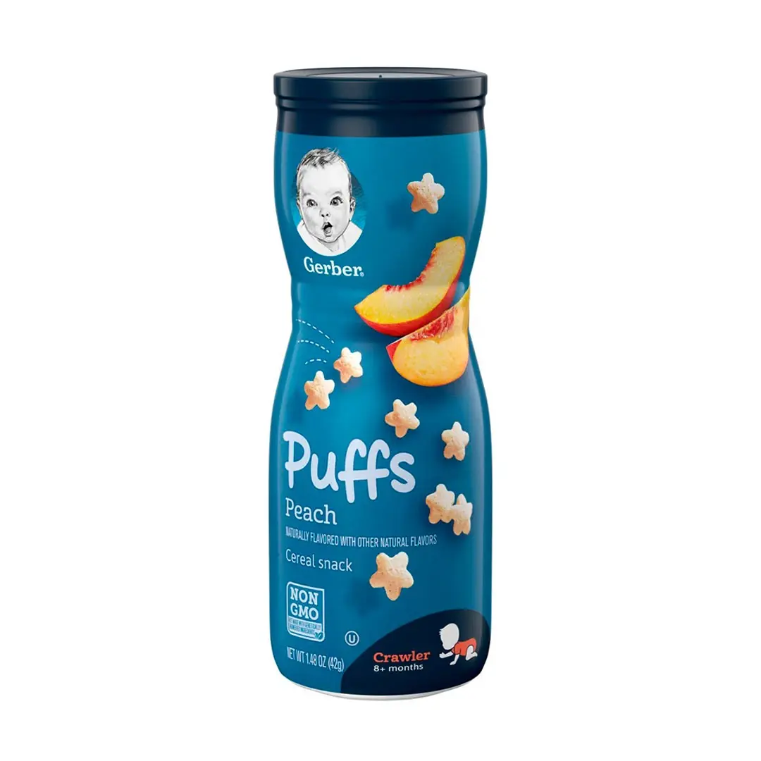 Снеки Gerber Puffs персик 8+ мес 42 гр