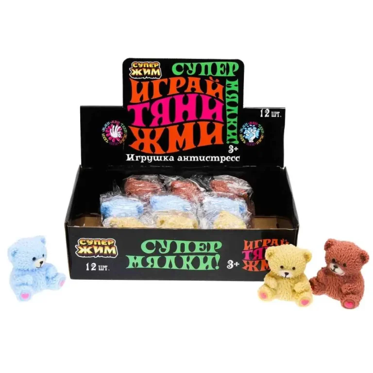Игрушка мялка tpr мишка Супер Жим 3+ лет в ассортименте