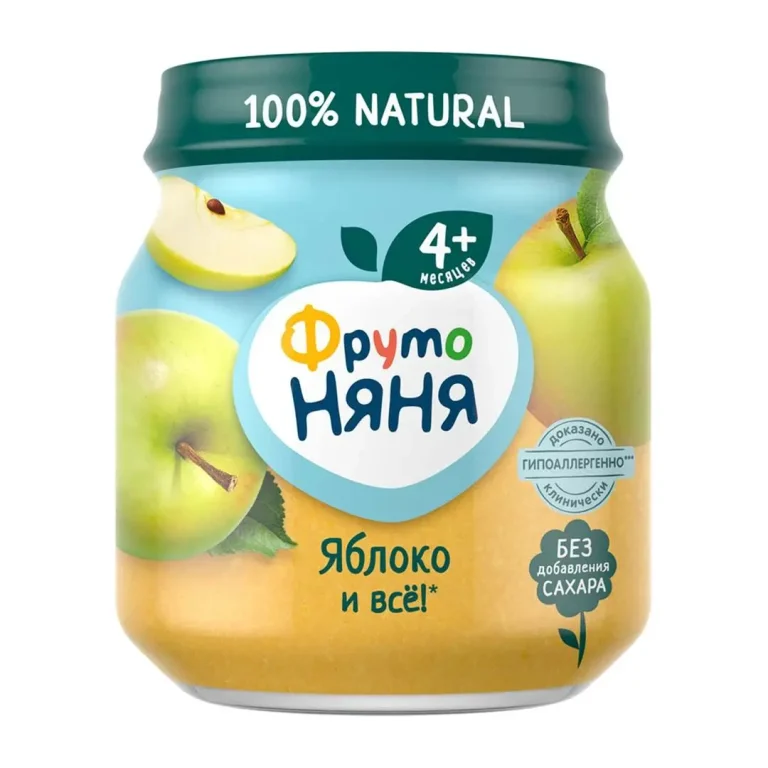 Пюре ФрутоНяня яблоко 100 гр 4+ мес.