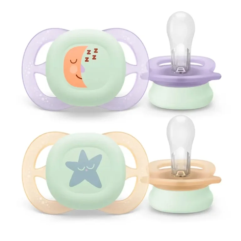 Пустышка Philips Avent Ultrastart Nighttime луна звезда 0-2 мес 2 шт