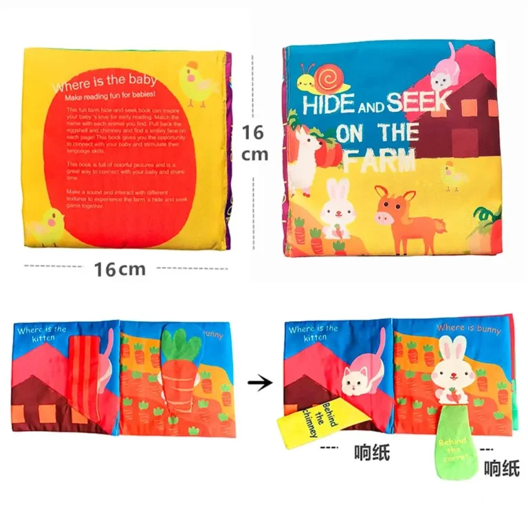 Книжка-шуршалка kidsbooks Hide and seek on the farm