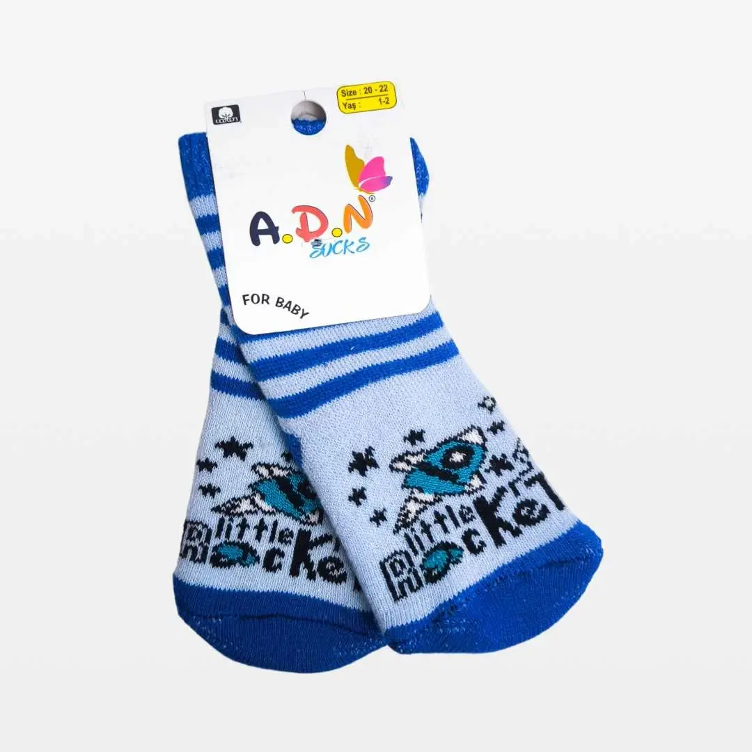 Носки A.D.N Socks В полоску Ракета Синий