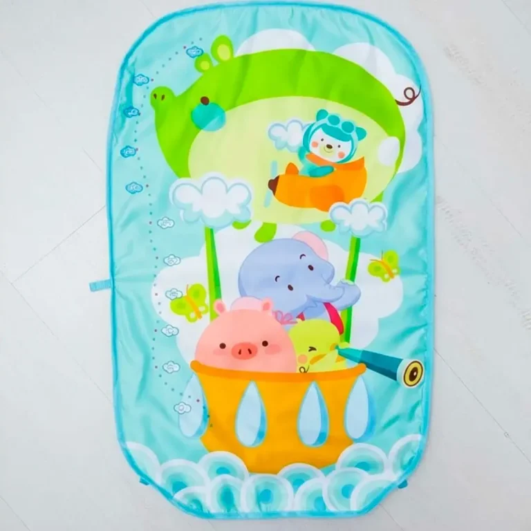 Развивающий коврик Babys piano gym mat Мишка на самолете Зеленый