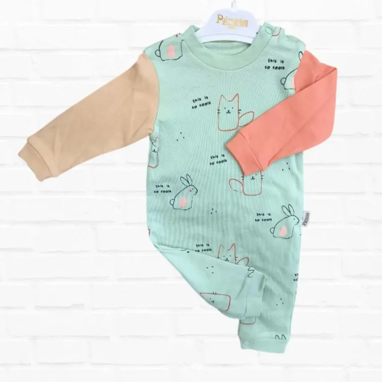 Слип Palmarius baby зайчик и кот Зеленый