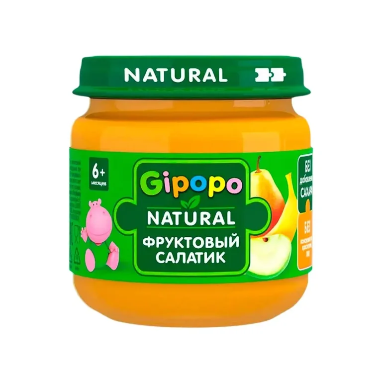 Пюре GIPOPО Фруктовый салатик 80 гр 6+ мес