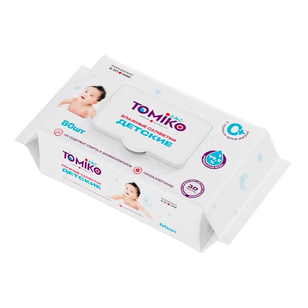 Влажные салфетки Tomiko Premium 80 шт