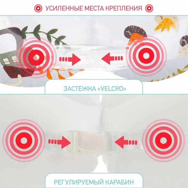 Круг для купания ROXY-KIDS Fairytale надувной на шею + сказка 38*39 см Fox 0-3 лет