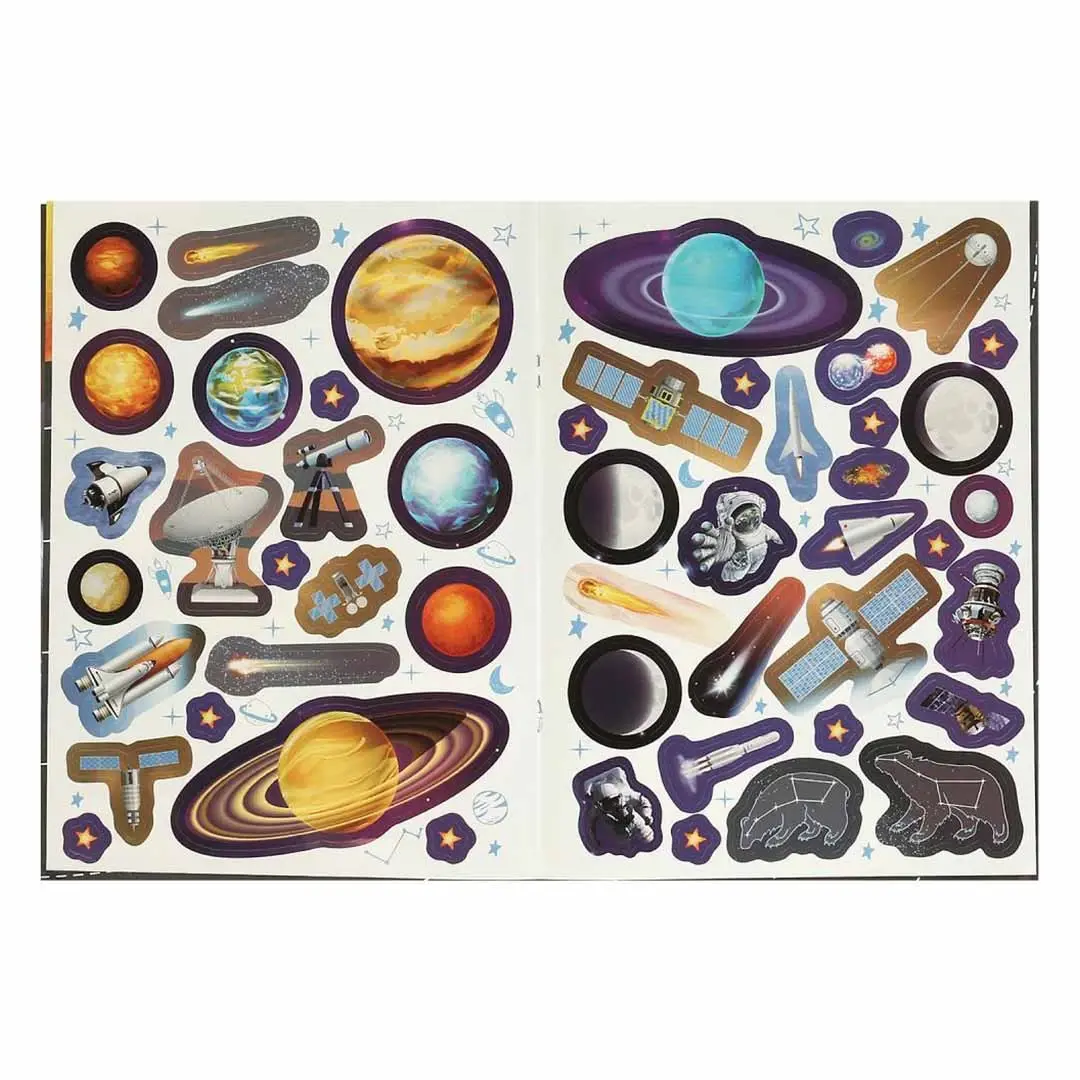 Космос. Книга наклеек с заданиями