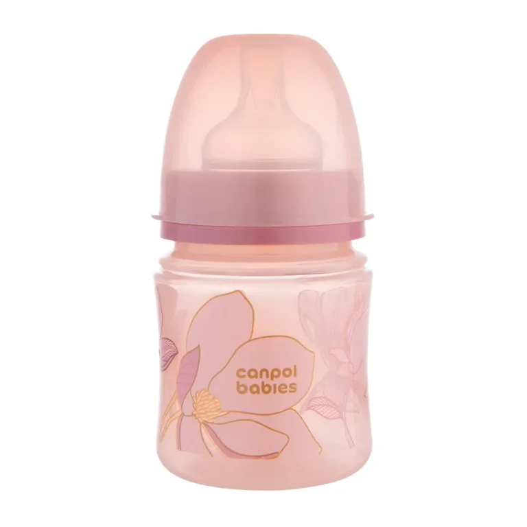 Антиколиковая бутылочка Canpol Babies EasyStart Gold 120 мл 0+ мес Розовая